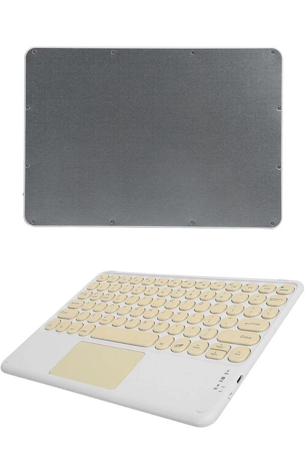 BUĞZ Touchpad Uyumlu Bluetooth Klavye Slim Kablosuz Wifi Q Klavye