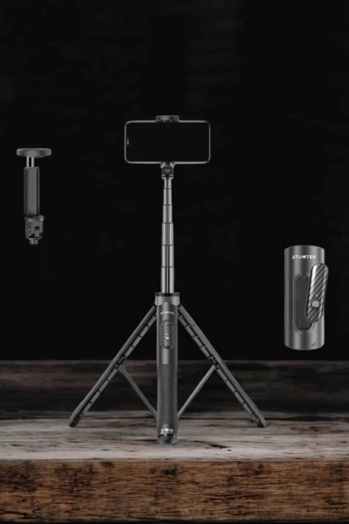 BUĞZ Tripod Kablosuz Bluetooth Bağlantılı Selfie Çubuğu 360 Derece Dönebilen