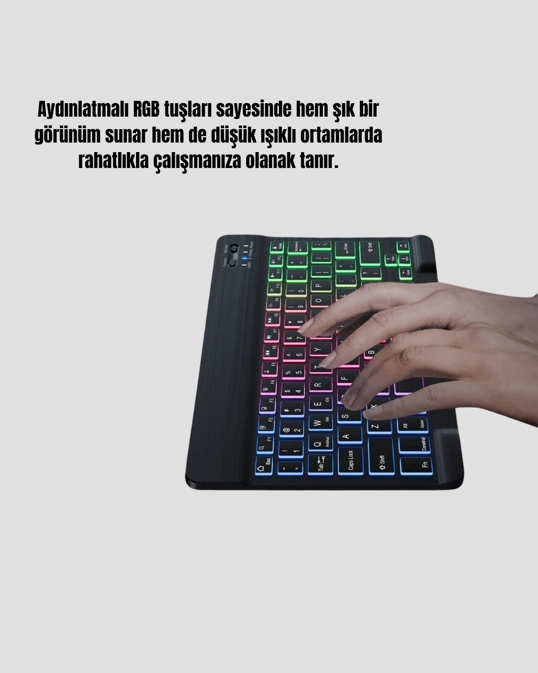 BUĞZ TÜRKÇE Q KLAVYE RGB IŞIKLI ERGONOMİK TASARIMLI - BUĞZ BUĞZ TÜRKÇE Q KLAVYE RGB IŞIKLI ERGONOMİK TASARIMLI - BUĞZ