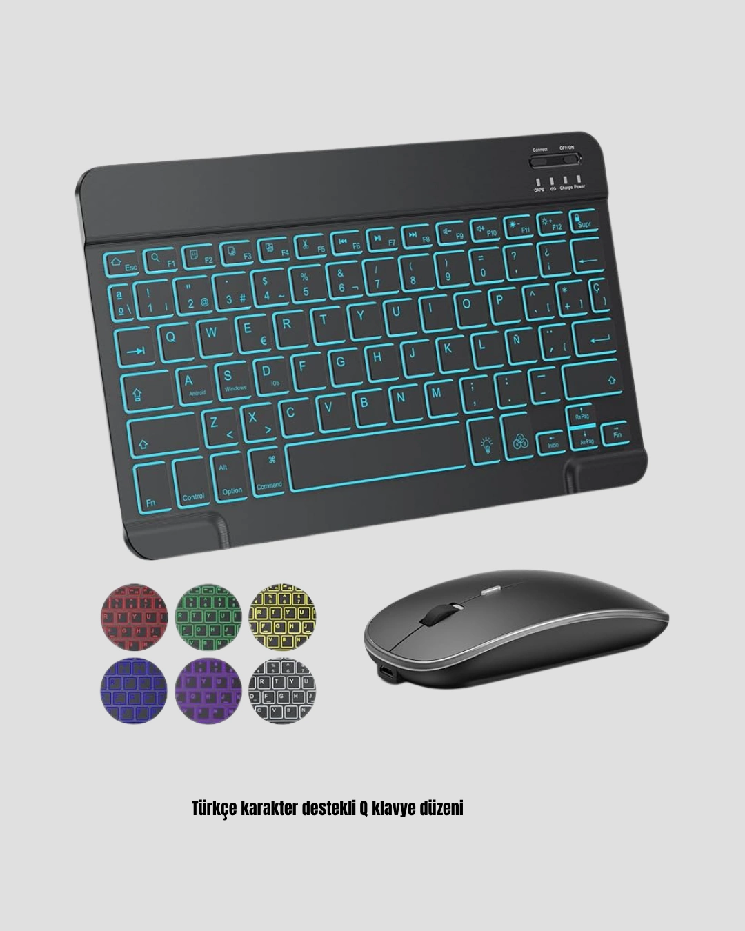 BUĞZ TÜRKÇE Q KLAVYE RGB IŞIKLI ERGONOMİK TASARIMLI - BUĞZ