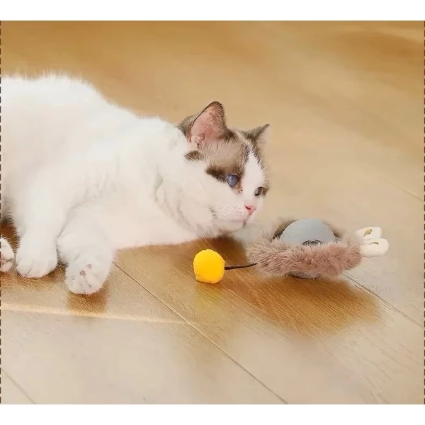 BUĞZ Tüylü Şarjlı Kedi Oyuncağı