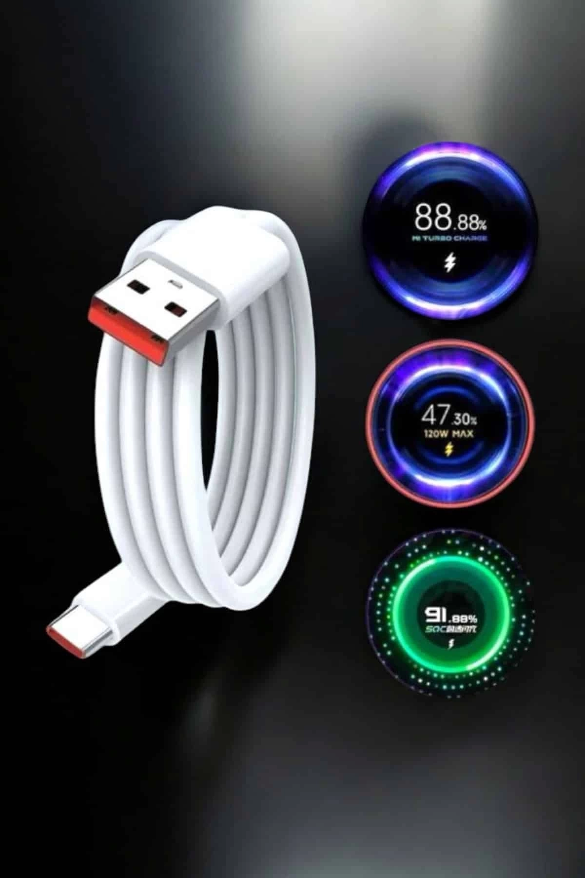 BUĞZ Type-C 120W Şarj Aleti Hızlı Şarj Turbo