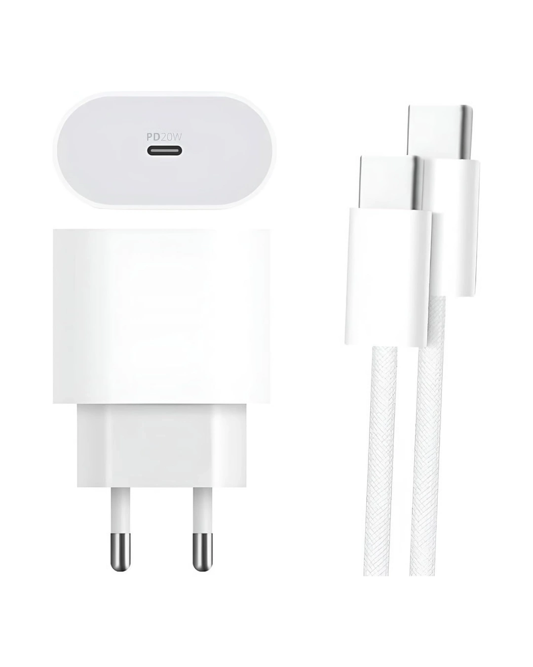BUĞZ Type-C to C Kablolu 35W Hızlı Şarj Başlığı Set