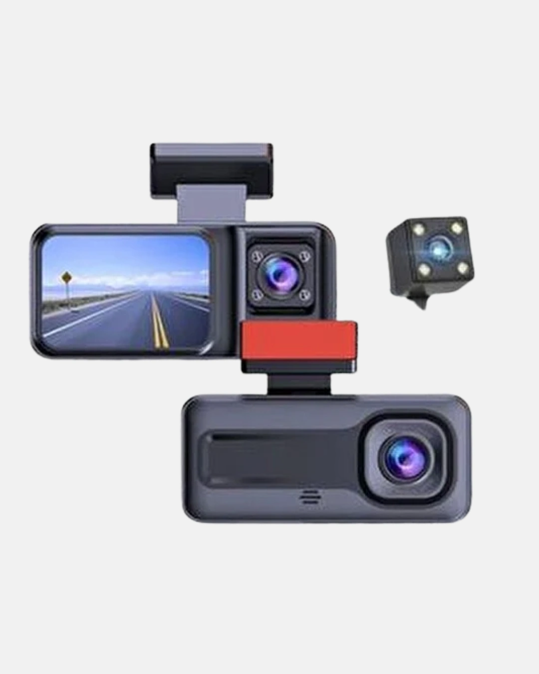 BUĞZ Üç Kameralı Dash Cam 170° Geniş Açılı Full HD Gece Görüşlü