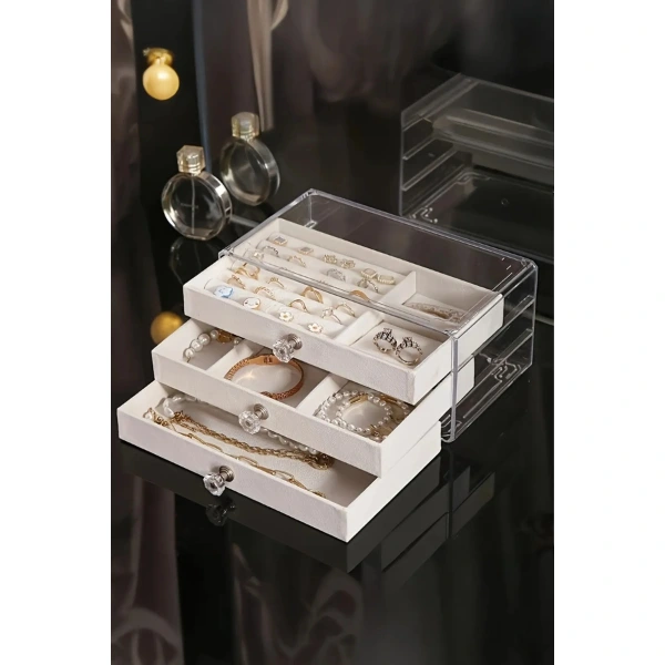BUĞZ ÜÇ KATLI TAKI ORGANİZERİ