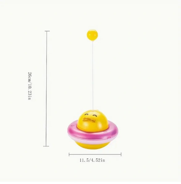 BUĞZ UFO ŞEKİLLİ ÖRDEK KEDİ OYUNCAĞI