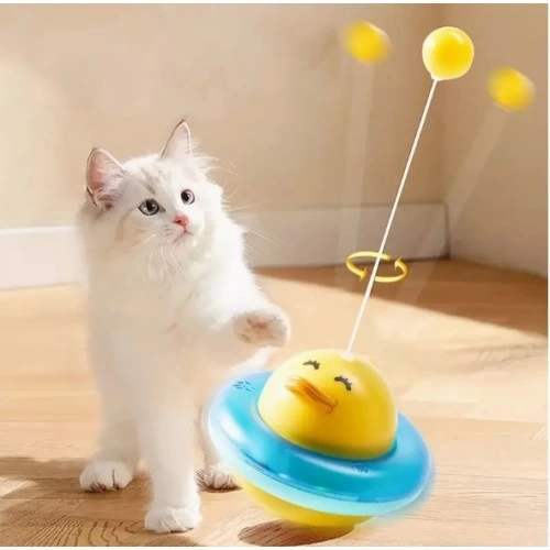 BUĞZ UFO Şekilli Ördek Kedi Oyuncağı