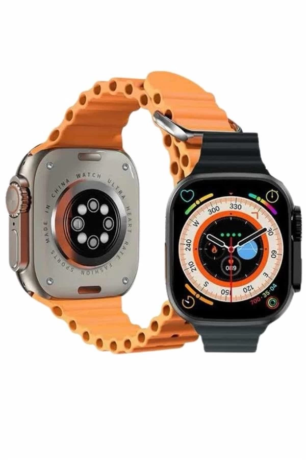 BUĞZ Ultra Akıllı Saat 49 Mm Çift Kordonlu Arama Cevaplama Bluetooth Bağlantılı