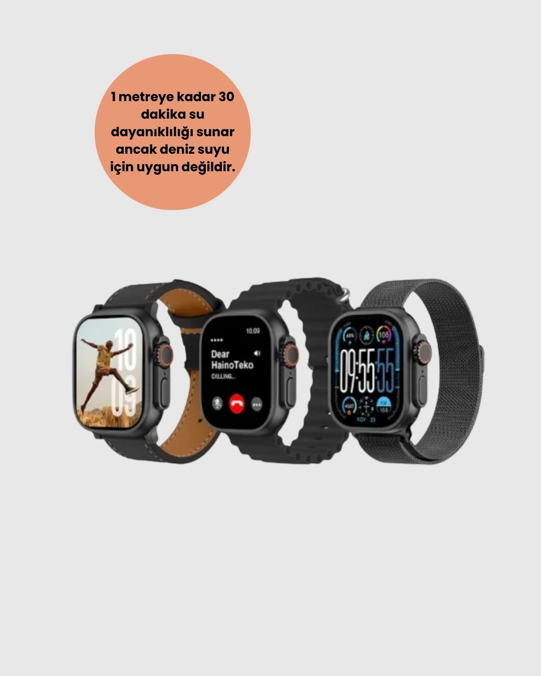 BUĞZ Ultra Akıllı Saat AMOLED Display 15 Gün Dayanıklı Batarya