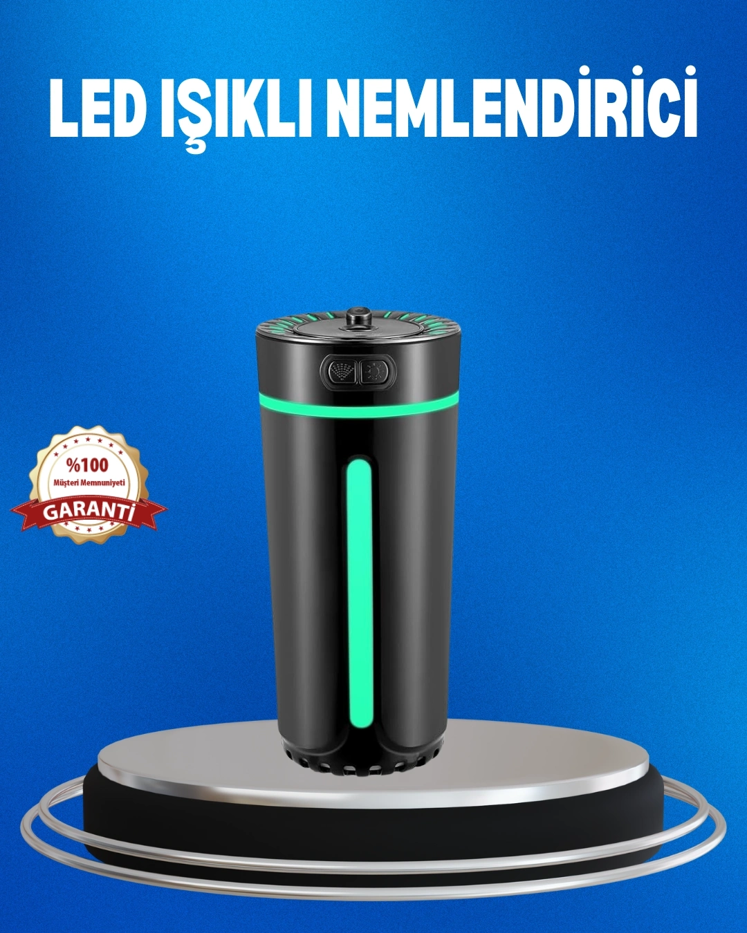 BUĞZ USB Bağlantılı LED’li Hava Nemlendirici Aromaterapi Buhar Difüzörü