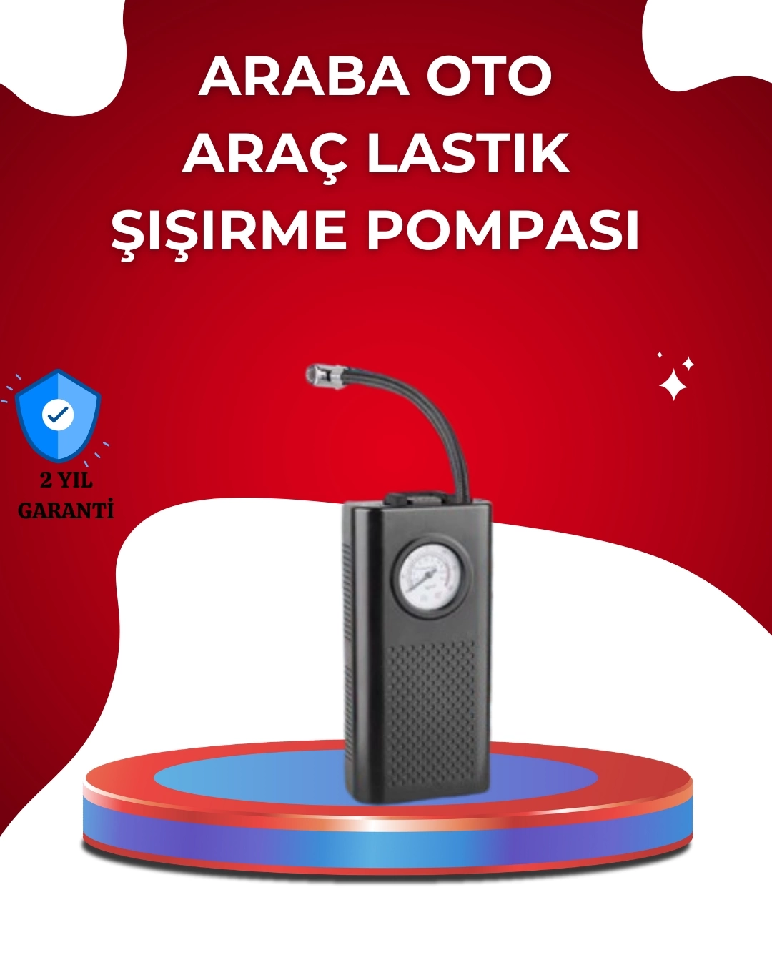BUĞZ USB Şarjlı Kompakt Elektrikli Hava Kompresörü 3000 mAh