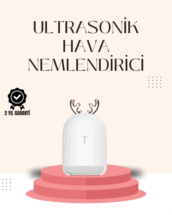 BUĞZ USB Şarjlı Mini USB Nemlendirici LED Işıklı Masaüstü Cihaz