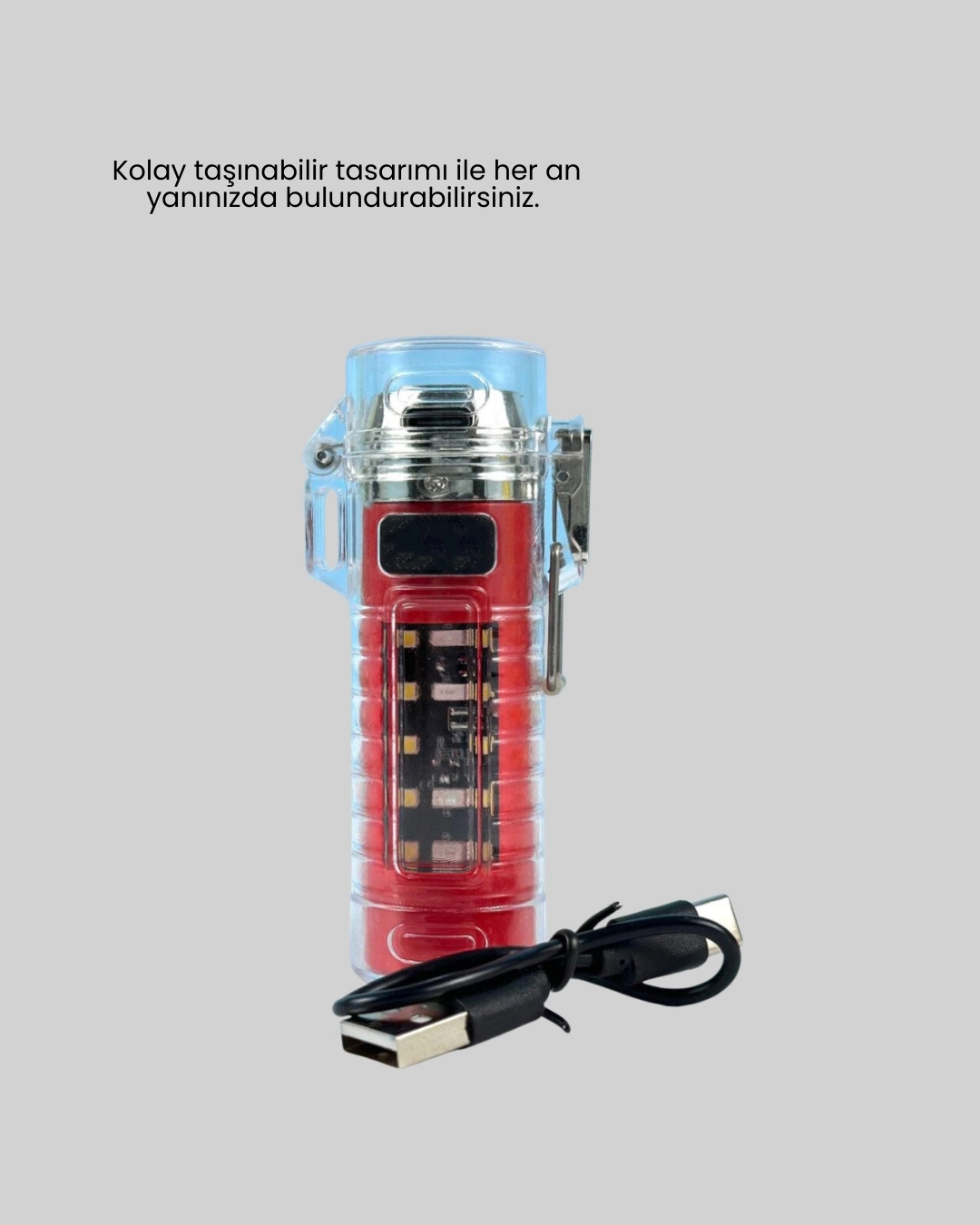BUĞZ USB Şarjlı Suya Dayanıklı Elektrikli Çakmak