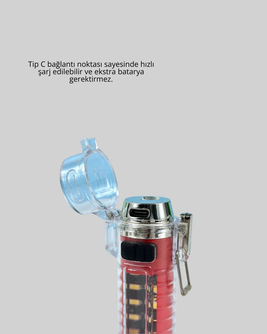 BUĞZ USB Şarjlı Suya Dayanıklı Elektrikli Çakmak
