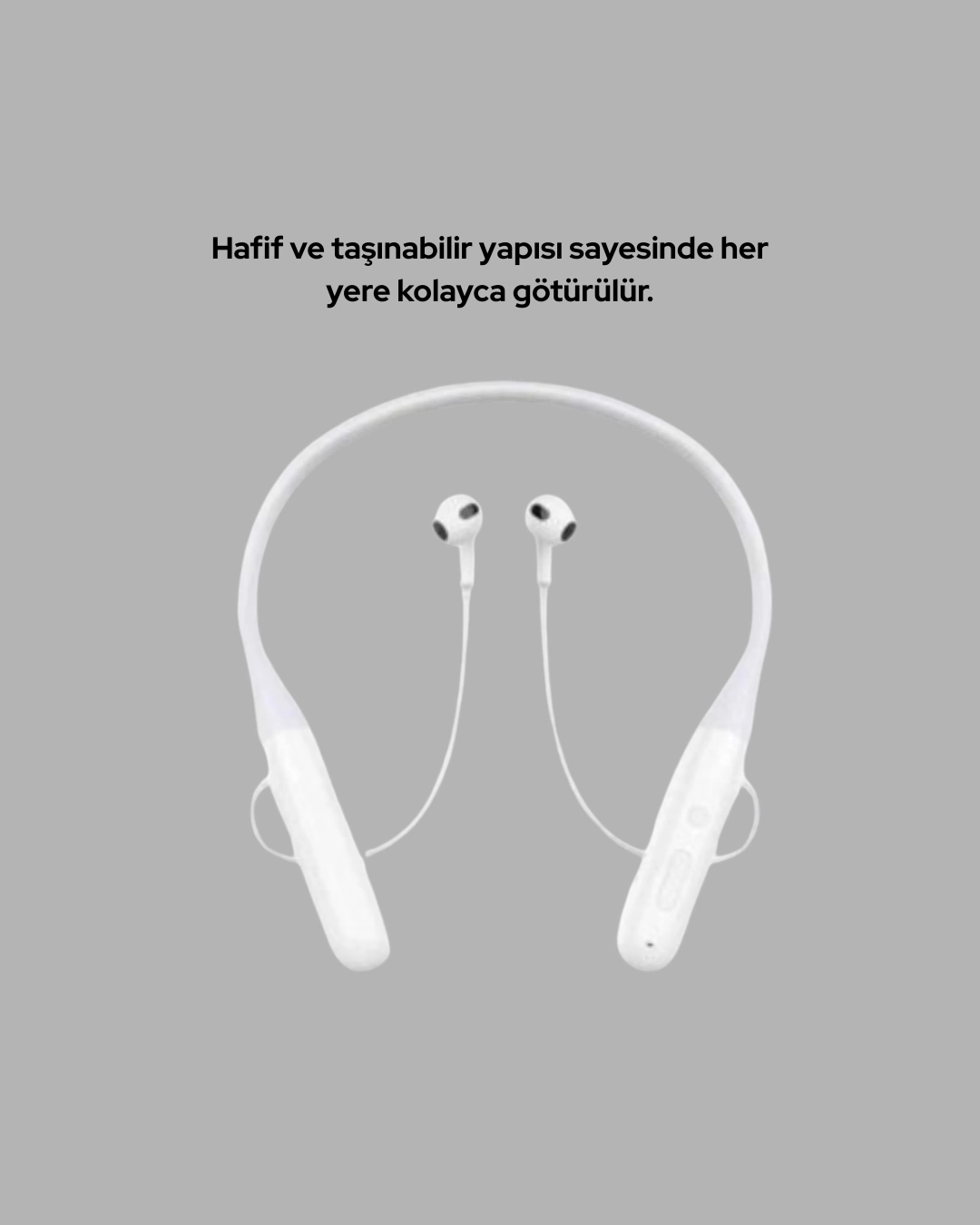 BUĞZ USB Şarjlı Uzun Ömürlü Boyun Askılı Bluetooth Kulaklık BUĞZ USB Şarjlı Uzun Ömürlü Boyun Askılı Bluetooth Kulaklık