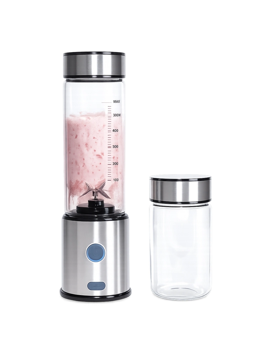 BUĞZ USB Type C Şarjlı Cam Blender 6 Bıçaklı Smoothie ve Shake Blender
