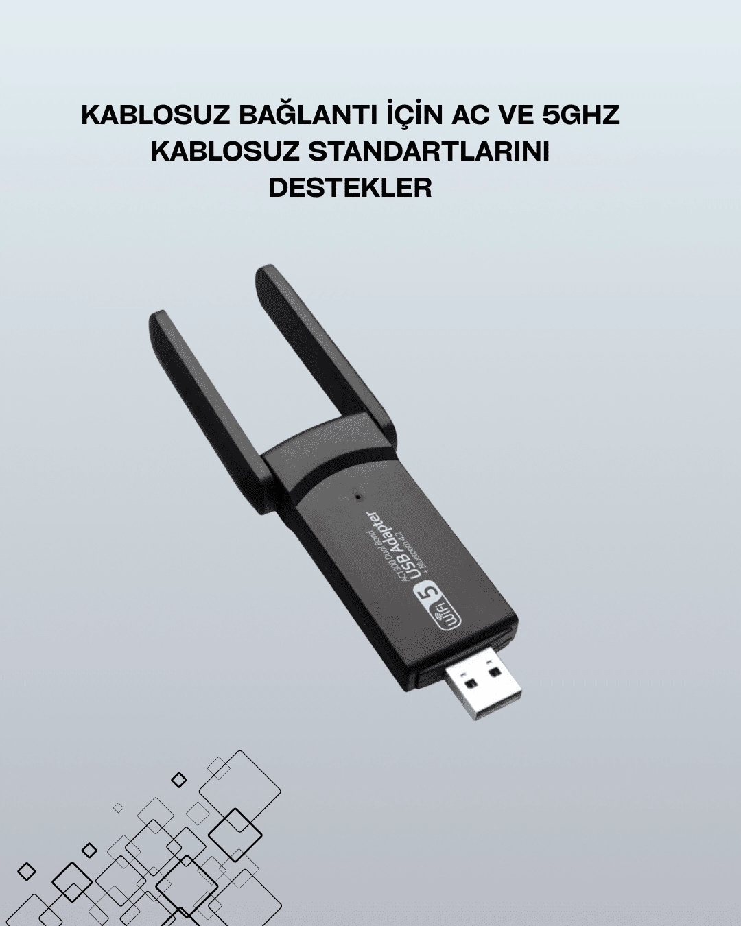 BUĞZ USB WiFi Adaptör – 1200 Mbps Hız BUĞZ USB WiFi Adaptör – 1200 Mbps Hız