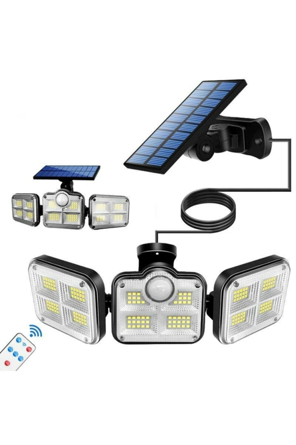 BUĞZ Uzaktan Kumandalı 122 Led Sensörlü Bahçe Lambası