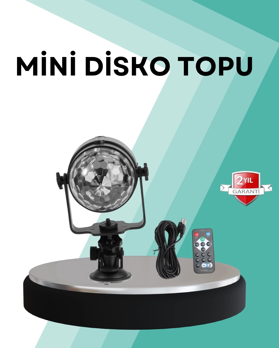 BUĞZ Uzaktan Kumandalı RGB Disko Projektör Işığı