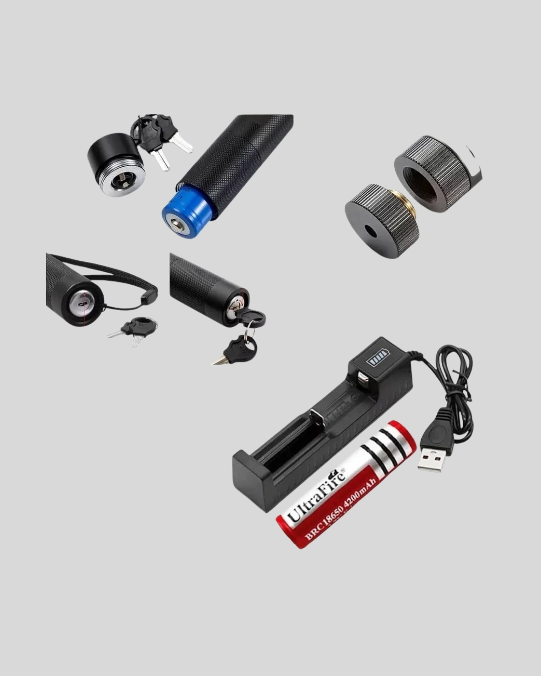 BUĞZ Uzun Mesafe Görünürlüklü Yeşil Lazer Pointer Şarjlı