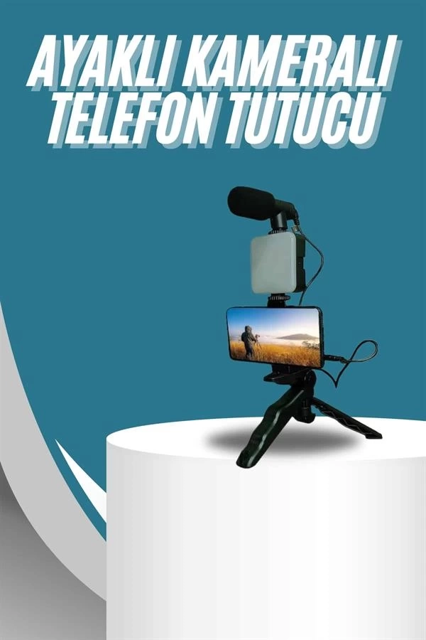 BUĞZ Video Making Kit Telefon Tutucu Vlog Video Mini Led Işıklı BUĞZ Video Making Kit Telefon Tutucu Vlog Video Mini Led Işıklı