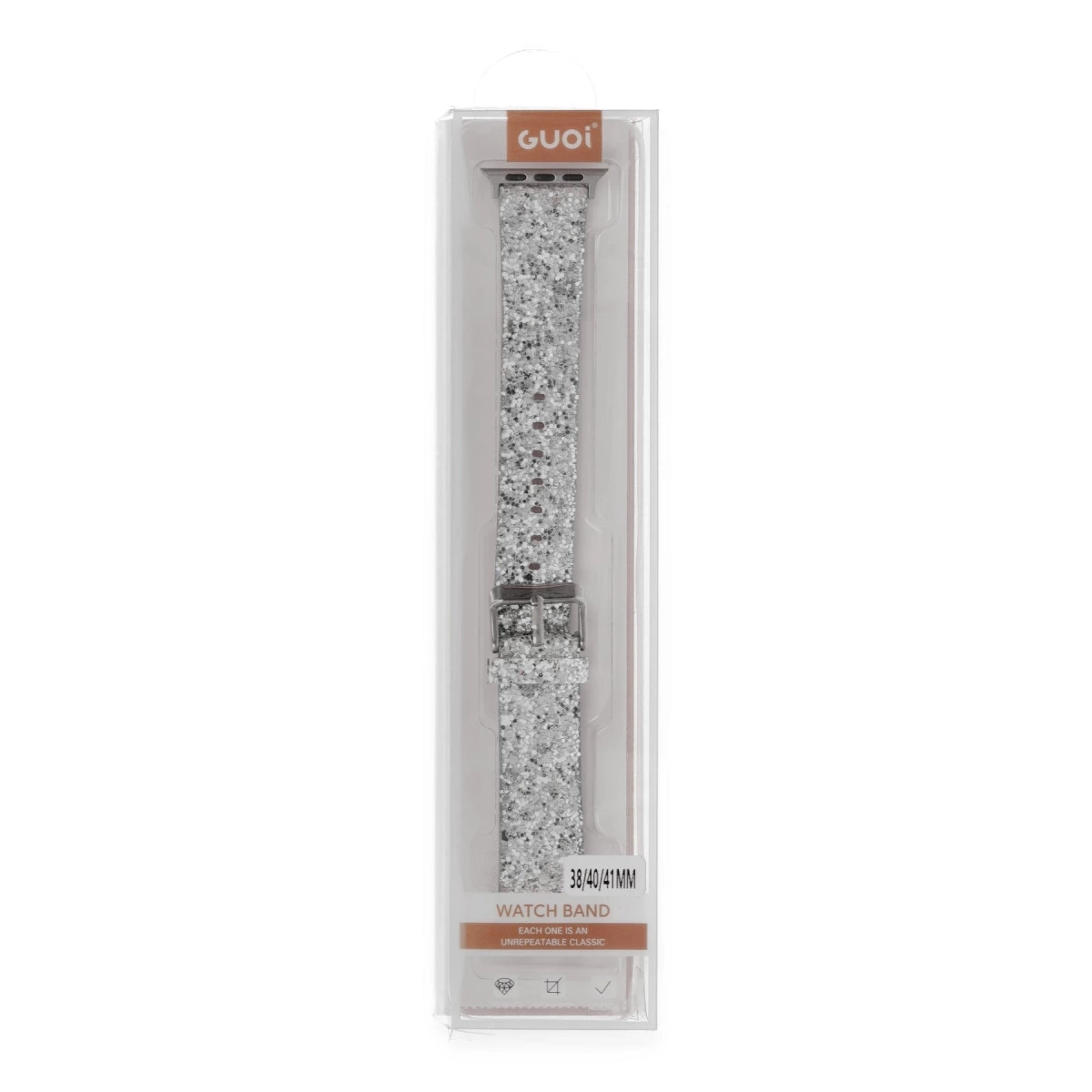 BUĞZ Watch 38mm Ry Taşlı Kordon - Gümüş