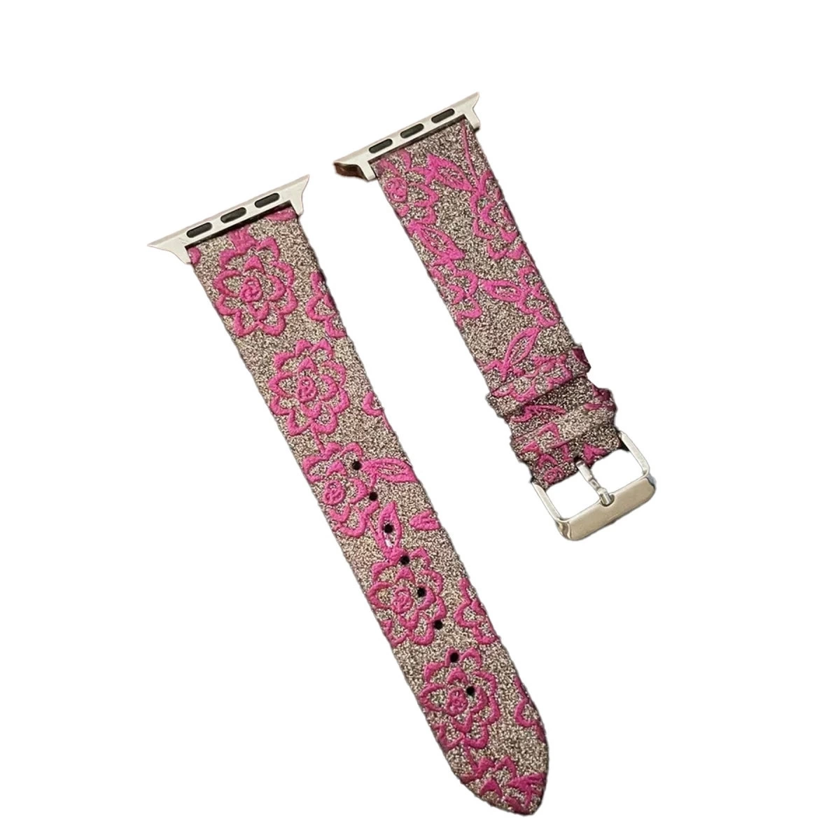 BUĞZ Watch 42mm Creeper Desenli Kordon - Pembe