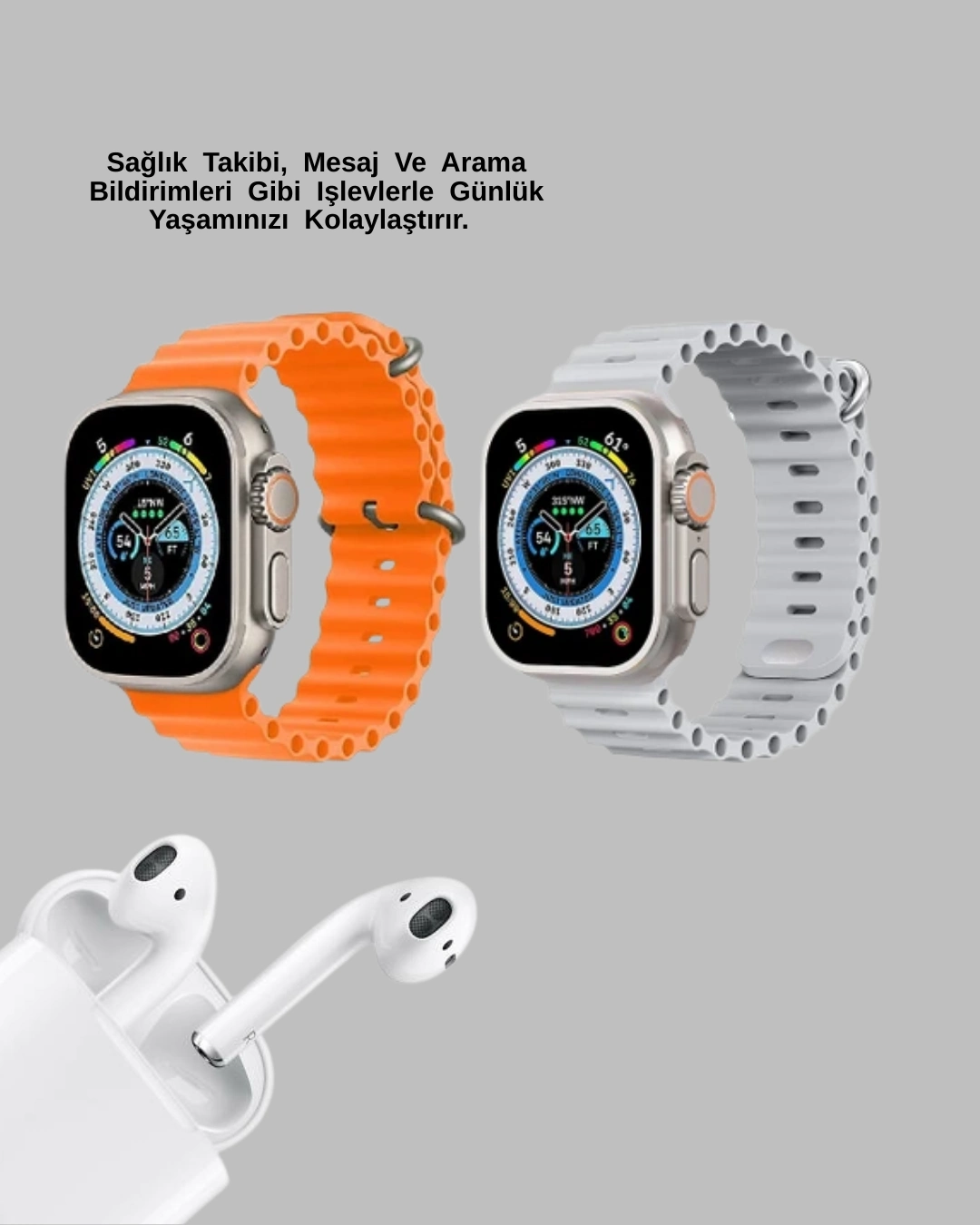 BUĞZ Watch 9 Max Akıllı Saat Sesli Görüşme Özellikli Kulaklık Seti