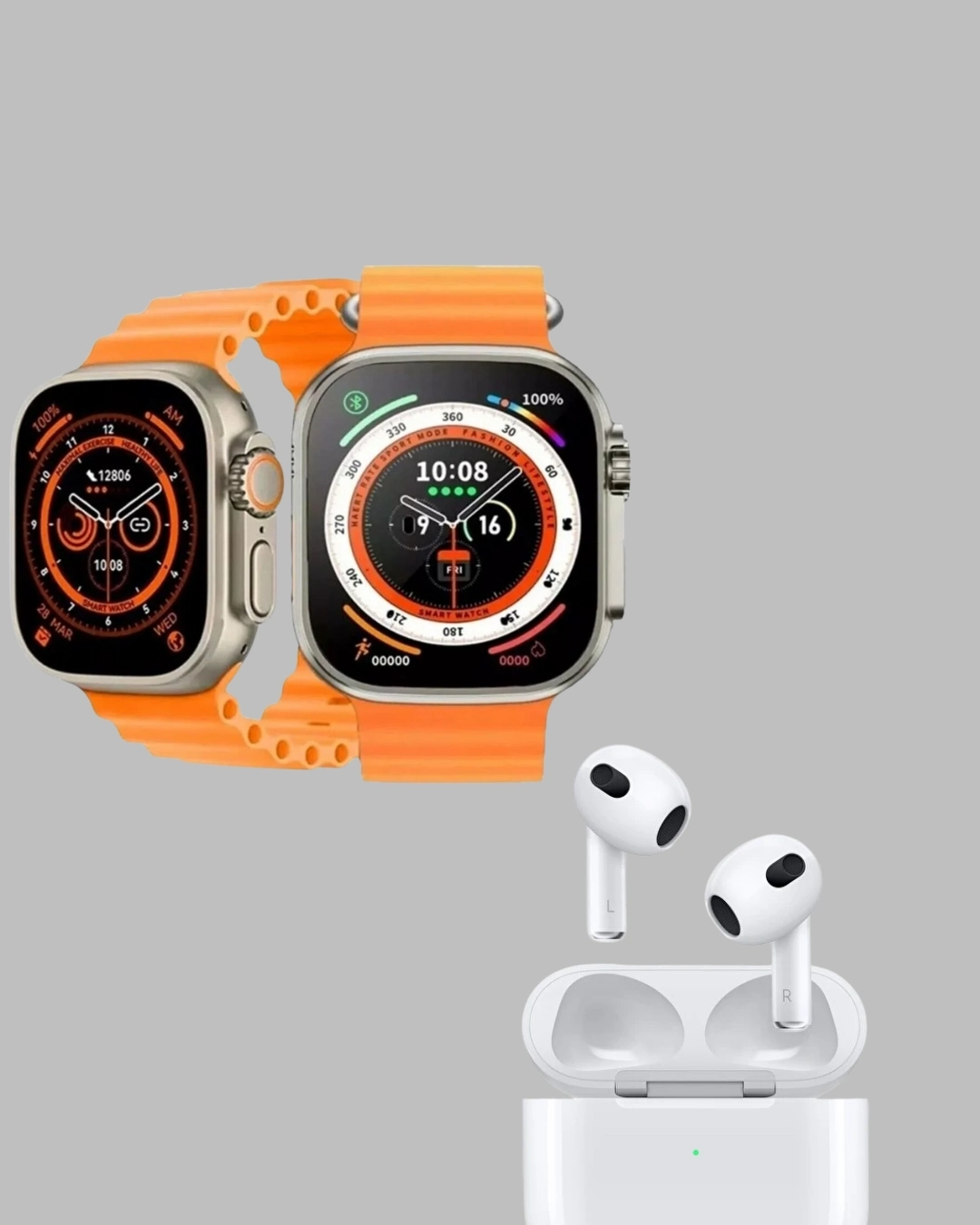 BUĞZ Watch 9 Max Akıllı Saat Seti 2 Kordonlu Kablosuz Kulaklık Hediyeli