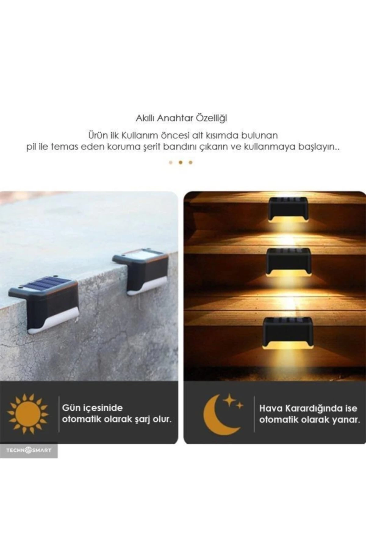 BUĞZ WaterProof Solar Merdiven Lambası 4 Adet