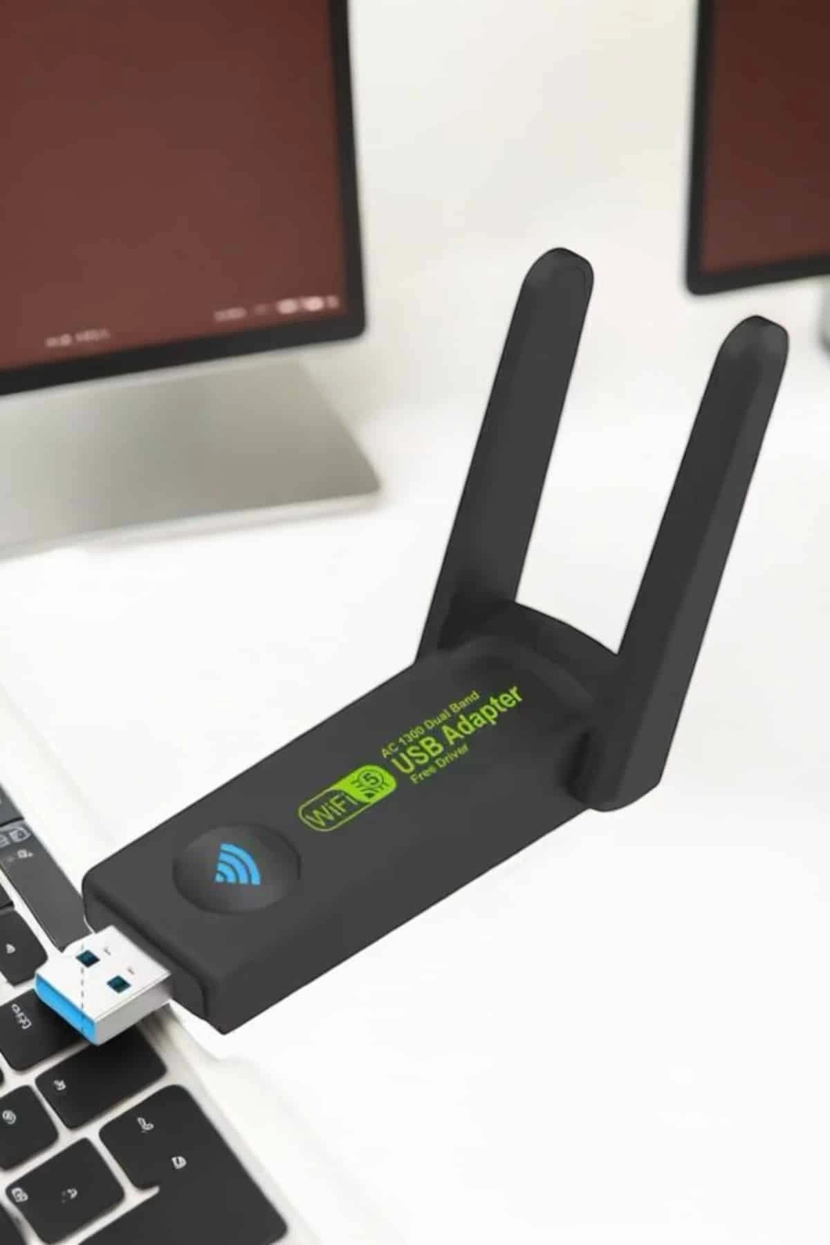 BUĞZ Wifi Adaptör Çift Bantlı Kablosuz Wifi Adaptörü