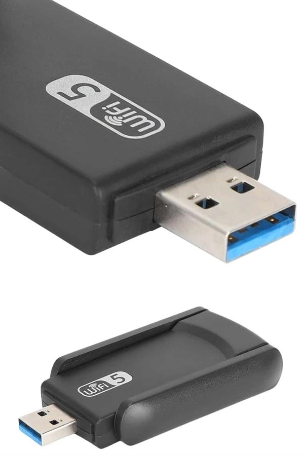 BUĞZ Wifi Adaptörü Bt5.0 Wifi 2'si Bir Arada Çift Bantlı Çift Anten