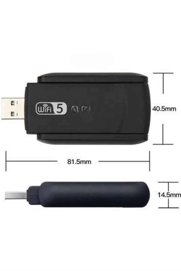 BUĞZ Wifi Alıcı Dual Band Usb 3.0 Adaptör Kablosuz Windows 7/8/10/11