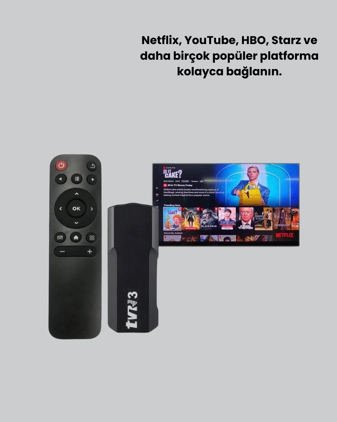 BUĞZ WiFi ve Bluetooth Destekli Android TV Dönüştürücü Stick