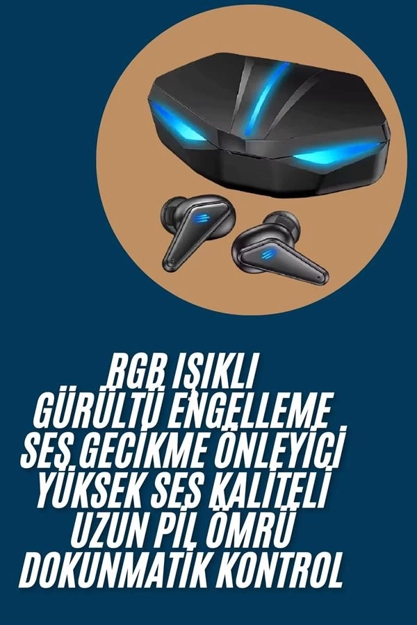 BUĞZ Wireless Gaming Kulaklık Mikrofonlu Bluetooth Oyuncu Kulaklığı