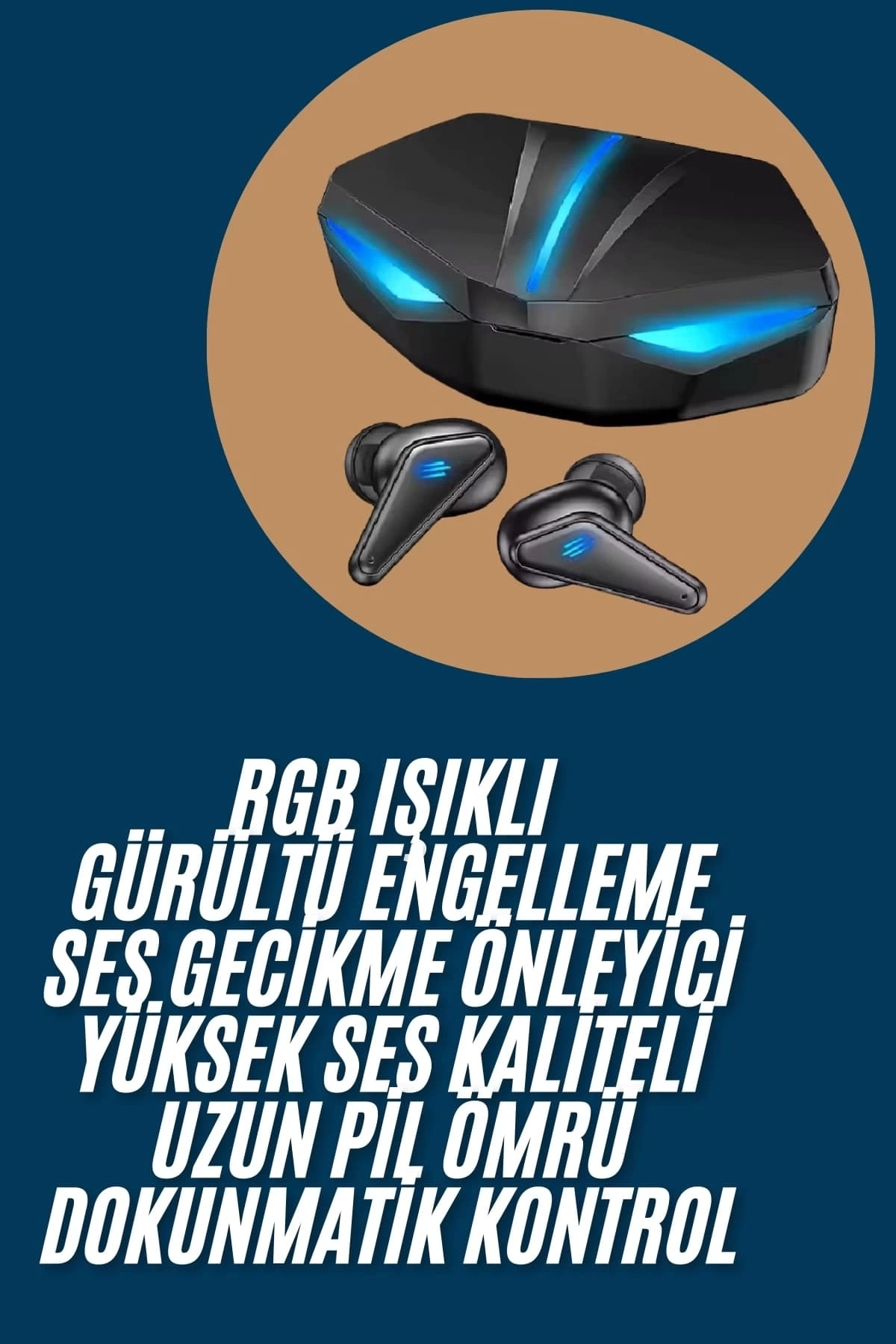 BUĞZ Wireless Gaming Kulaklık Mikrofonlu Bluetooth Oyuncu Kulaklığı