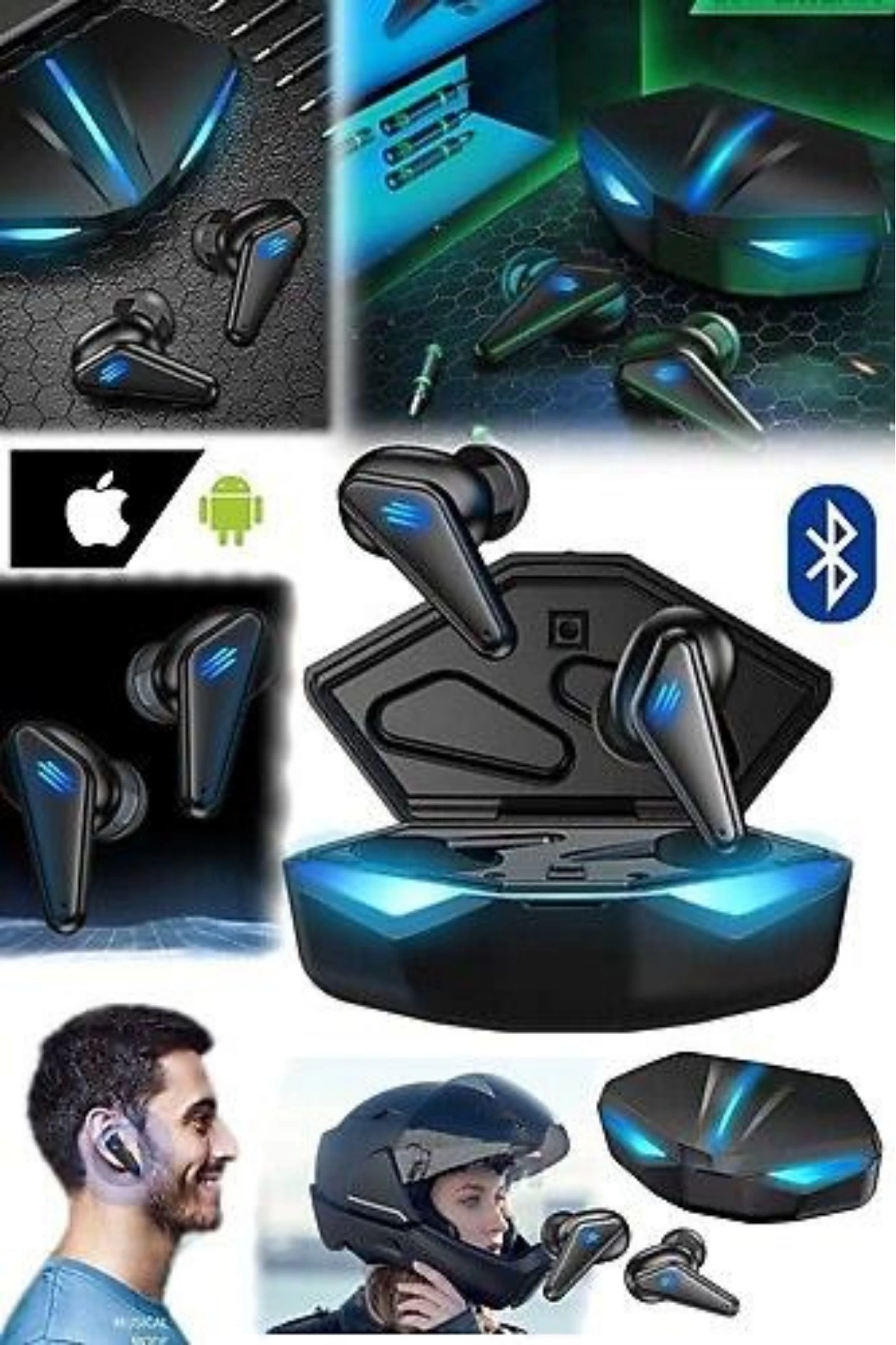 BUĞZ Wireless Gaming Kulaklık Mikrofonlu Bluetooth Oyuncu Kulaklığı
