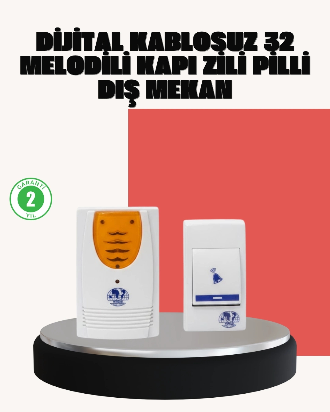 BUĞZ Wireless Kapı Zili Pratik ve Zahmetsiz Günlük Kullanım