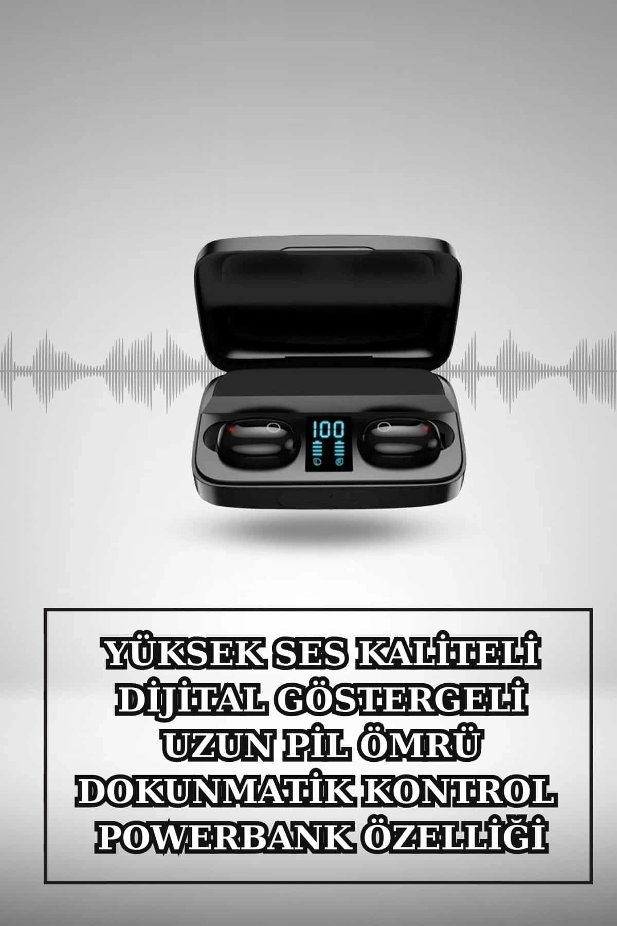 BUĞZ Wireless Şarjlı Pembe Akıllı Saat ve Kablosuz Bluetooth Kulaklık Dokunmatik Kontrol
