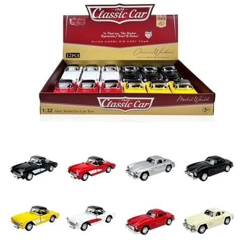 BUĞZ WK-615-3B-5B-6B-12B ÇEKBIRAK 1:32 KLASİK ARABA  - 1 Adet Stokta Olan Gönderilir