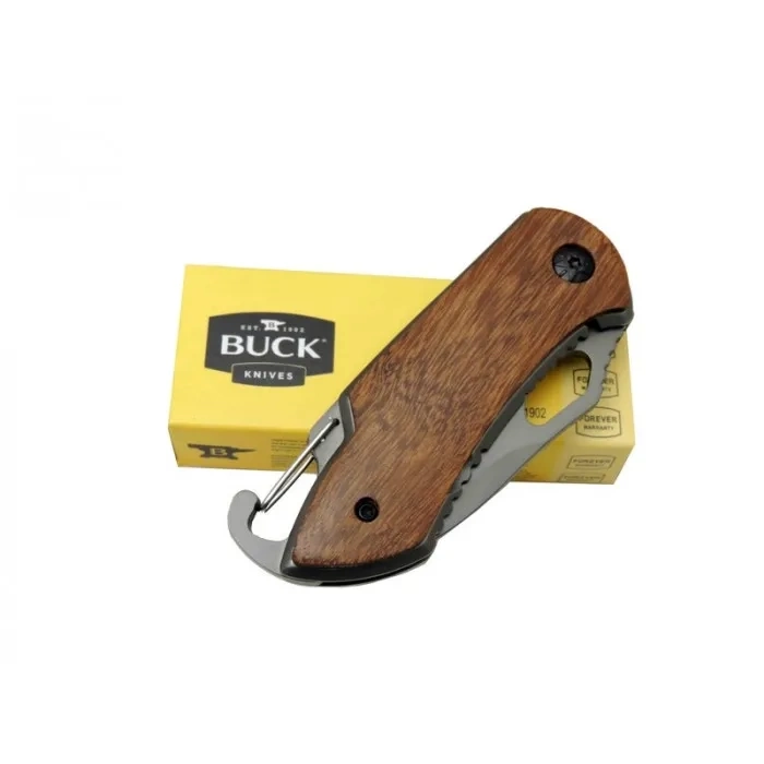 BUĞZ X74 Çakı Ahşap 15 Cm Manuel, Kemerlikli