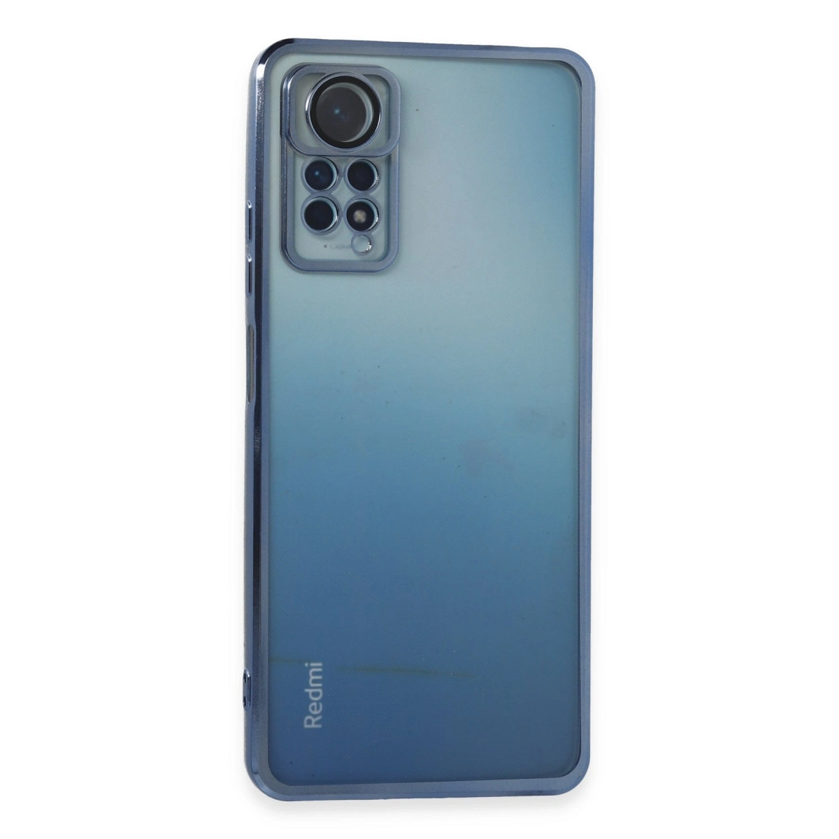 BUĞZ Xiaomi Redmi Note 11 Pro Kılıf Razer Lensli Silikon - Açık Mavi