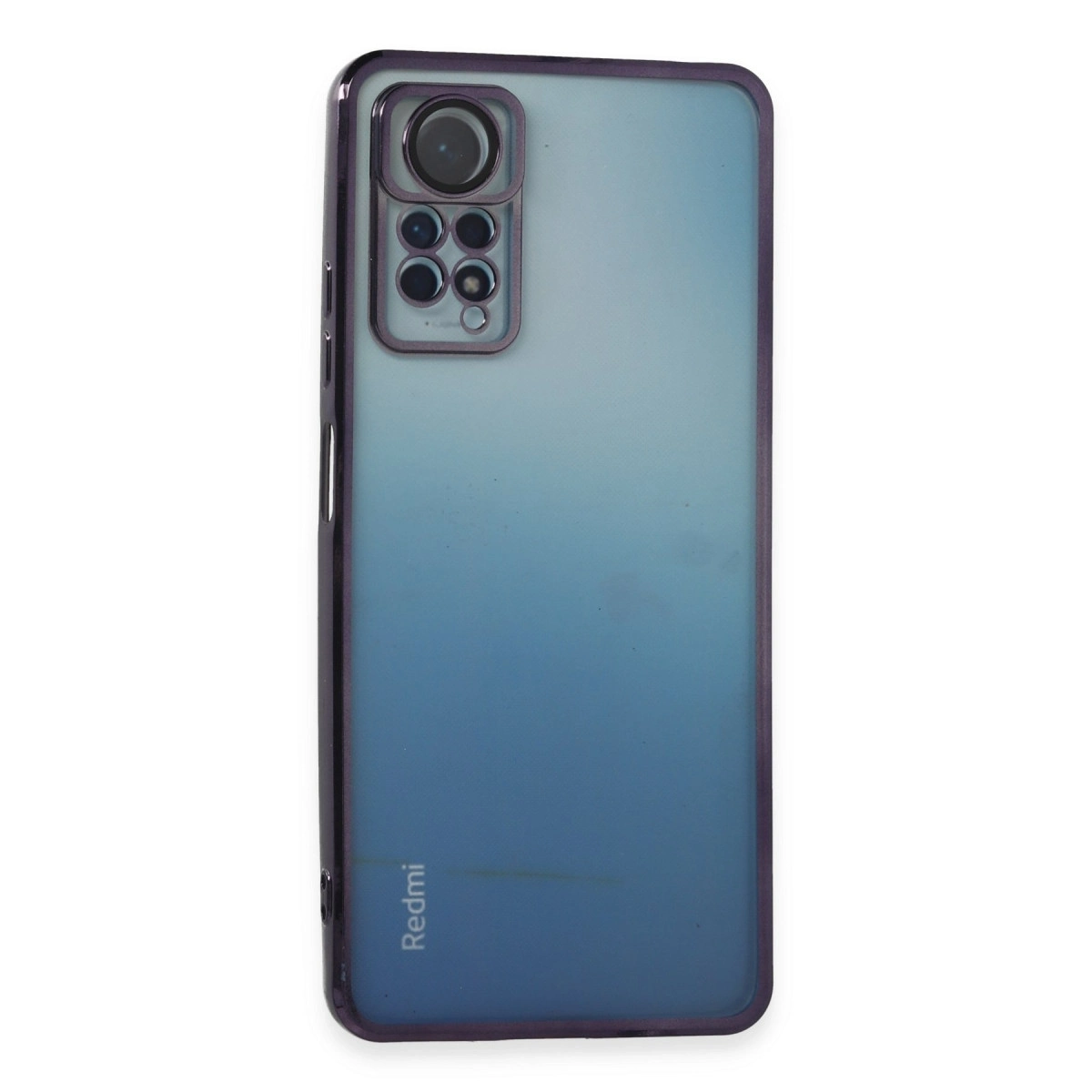 BUĞZ Xiaomi Redmi Note 11 Pro Kılıf Razer Lensli Silikon - Mor