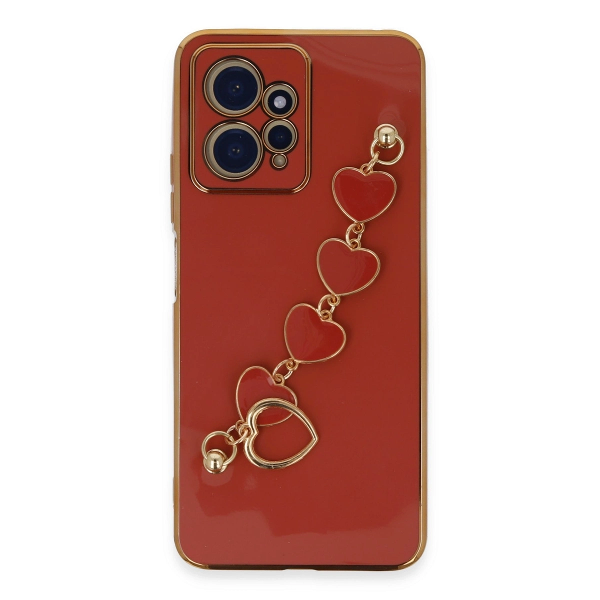 BUĞZ Xiaomi Redmi Note 12 4g Kılıf Esila Silikon - Kırmızı