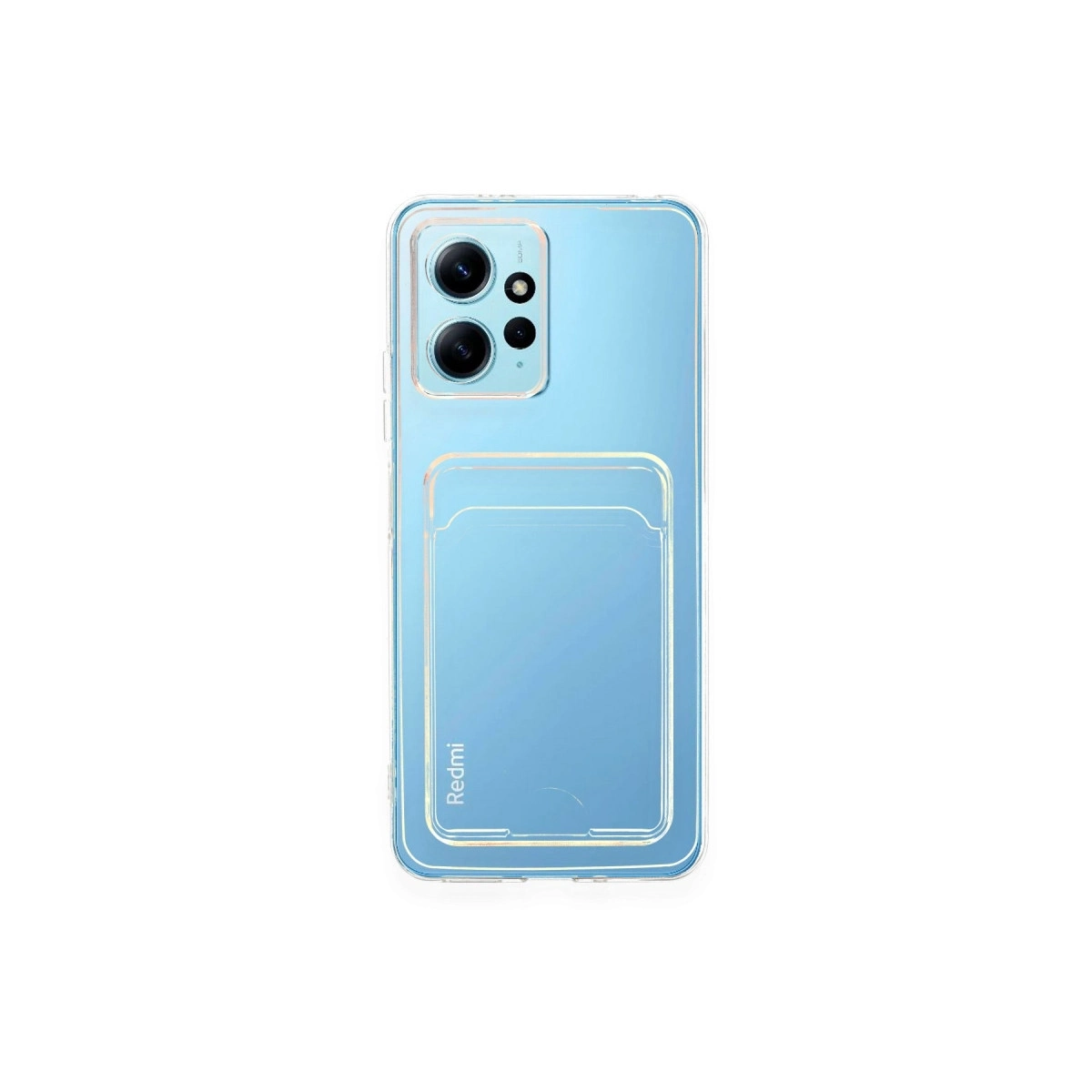 BUĞZ Xiaomi Redmi Note 12 4g Kılıf Kart Şeffaf Silikon - Şeffaf