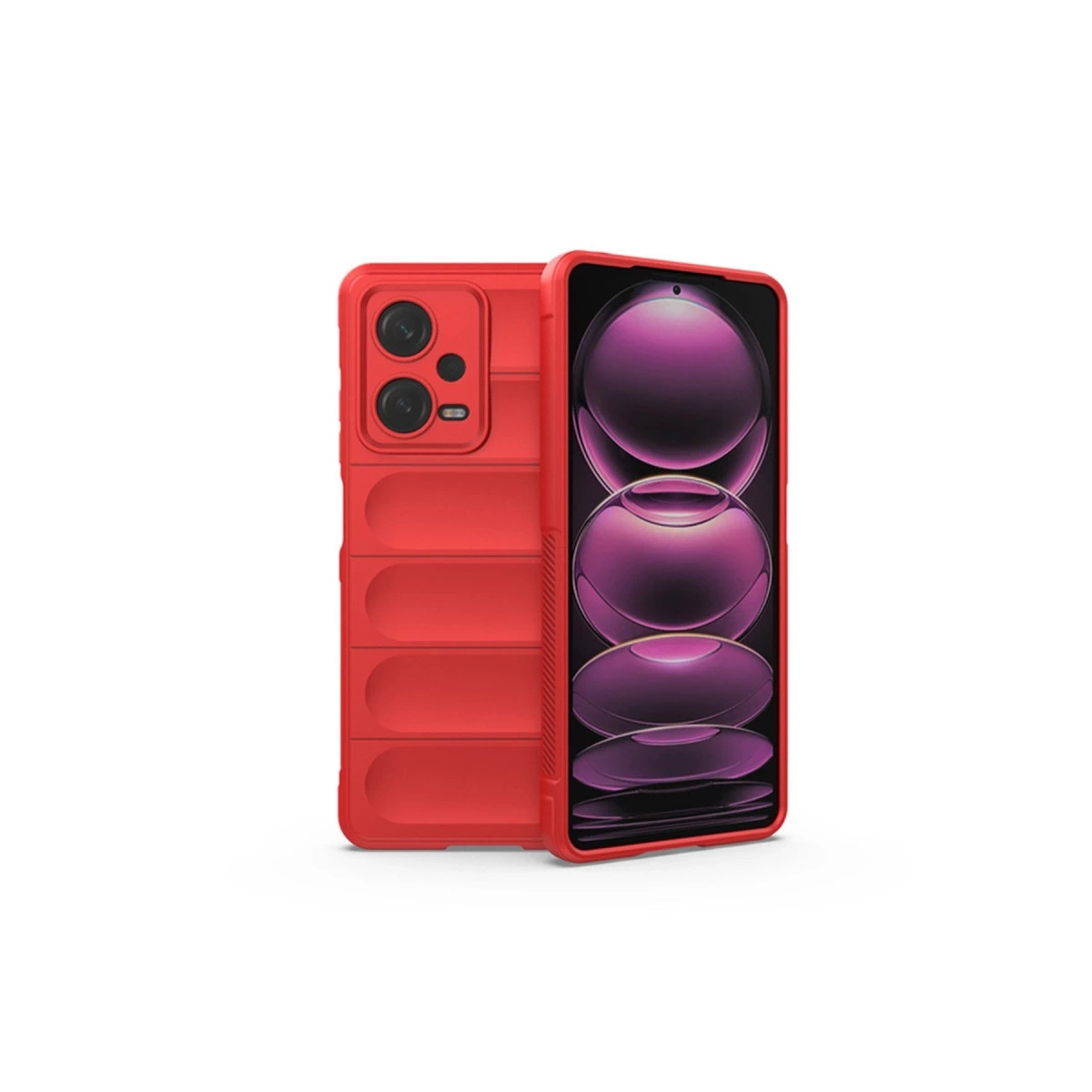 BUĞZ Xiaomi Redmi Note 12 4g Kılıf Optimum Silikon - Kırmızı