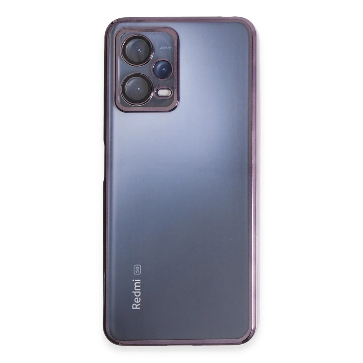 BUĞZ Xiaomi Redmi Note 12 5g Kılıf Razer Lensli Silikon - Mor