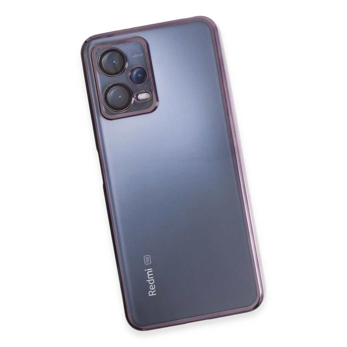BUĞZ Xiaomi Redmi Note 12 5g Kılıf Razer Lensli Silikon - Mor BUĞZ Xiaomi Redmi Note 12 5g Kılıf Razer Lensli Silikon - Mor