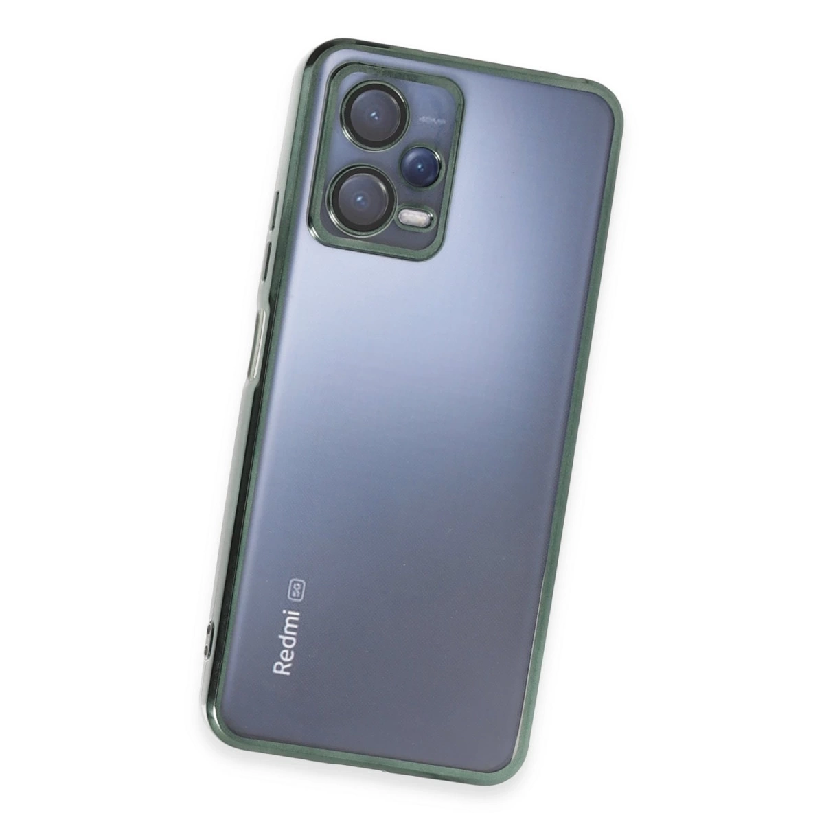 BUĞZ Xiaomi Redmi Note 12 5g Kılıf Razer Lensli Silikon - Yeşil