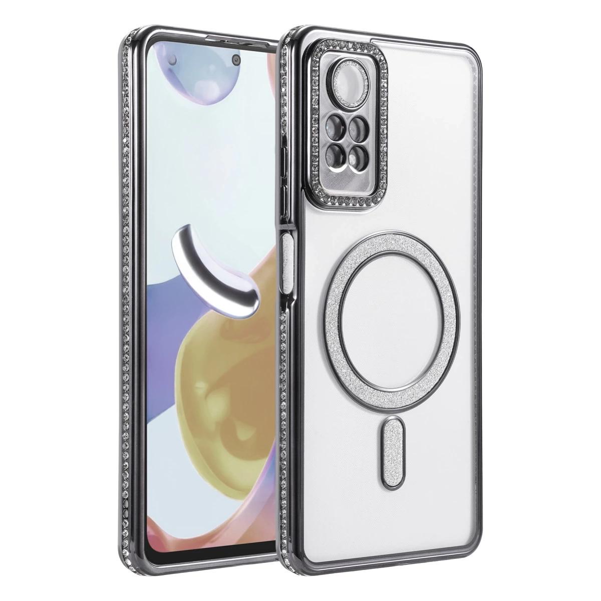BUĞZ Xiaomi Redmi Note 12 Pro 4g Joke Simli Magneticsafe Kılıf - Siyah